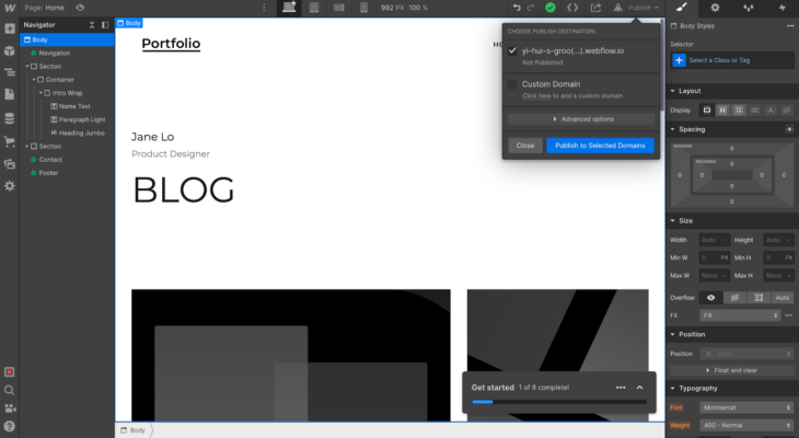 webflow公開手順
