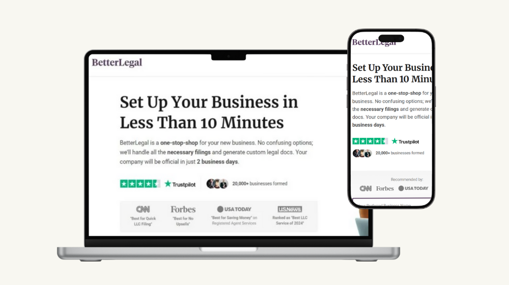 BetterLegal(会社設立の法律文書作成サービス)