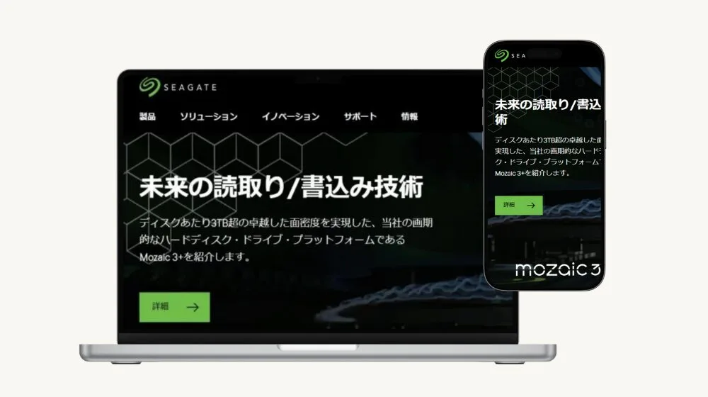 Seagate(顧客向け管理システム)